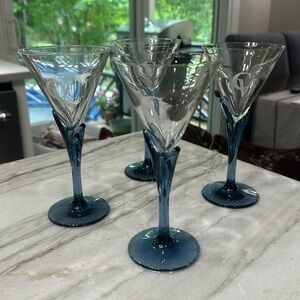 Courvoisier cocktail flute glasses set of 4